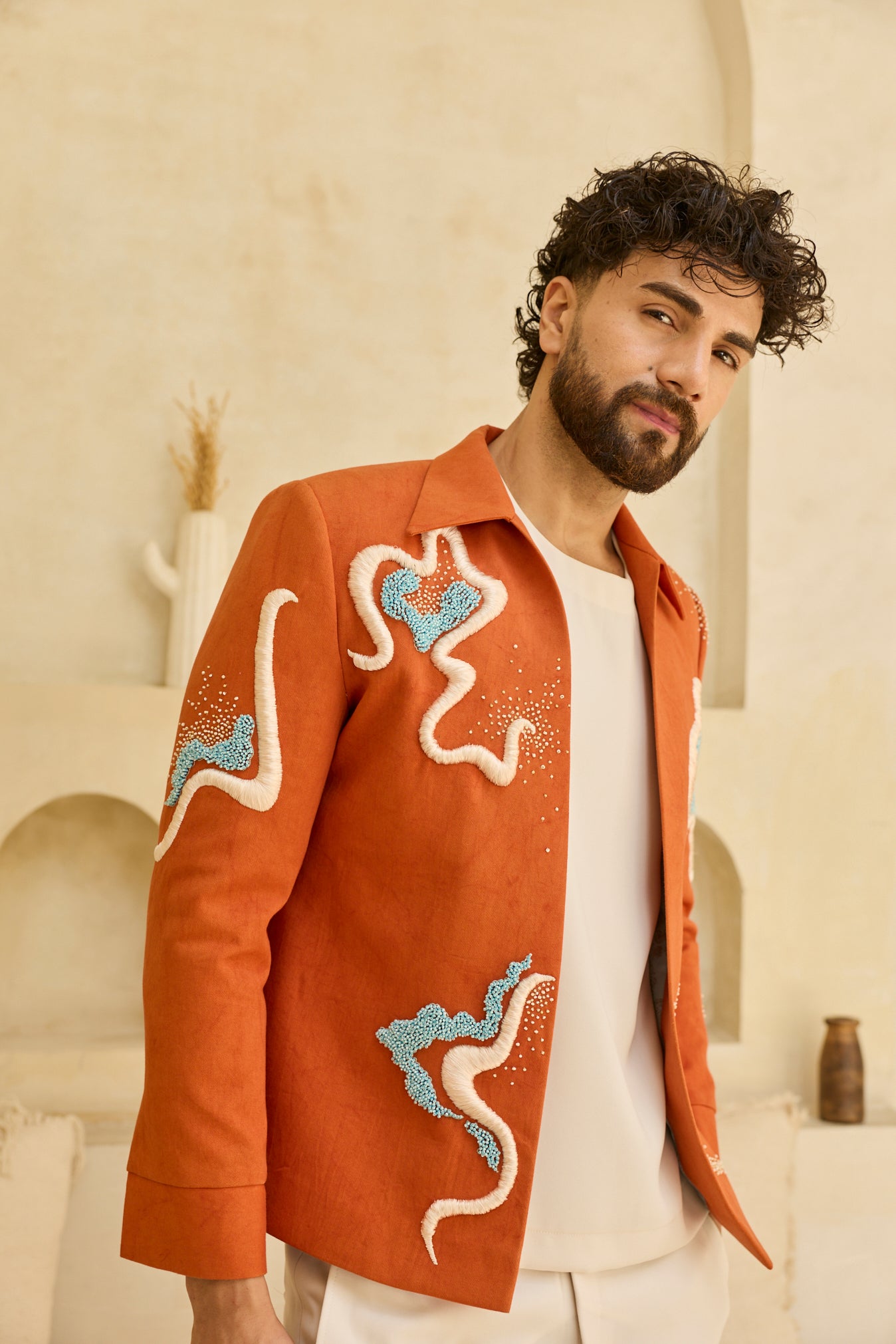 ORANGE JACKET SET