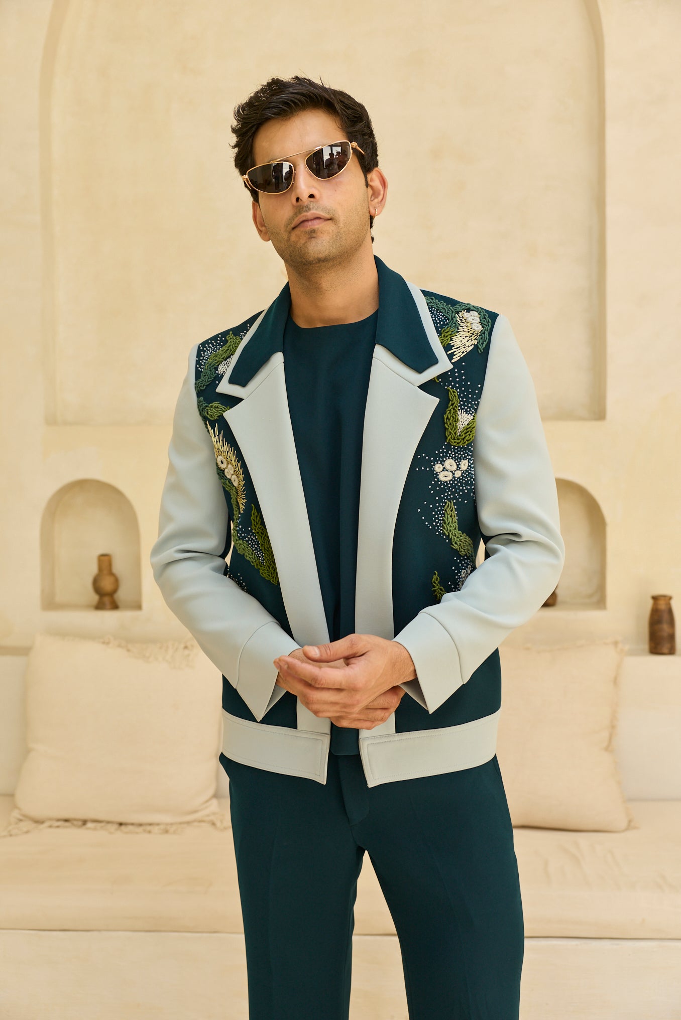 DUAL GREEN JACKET SET