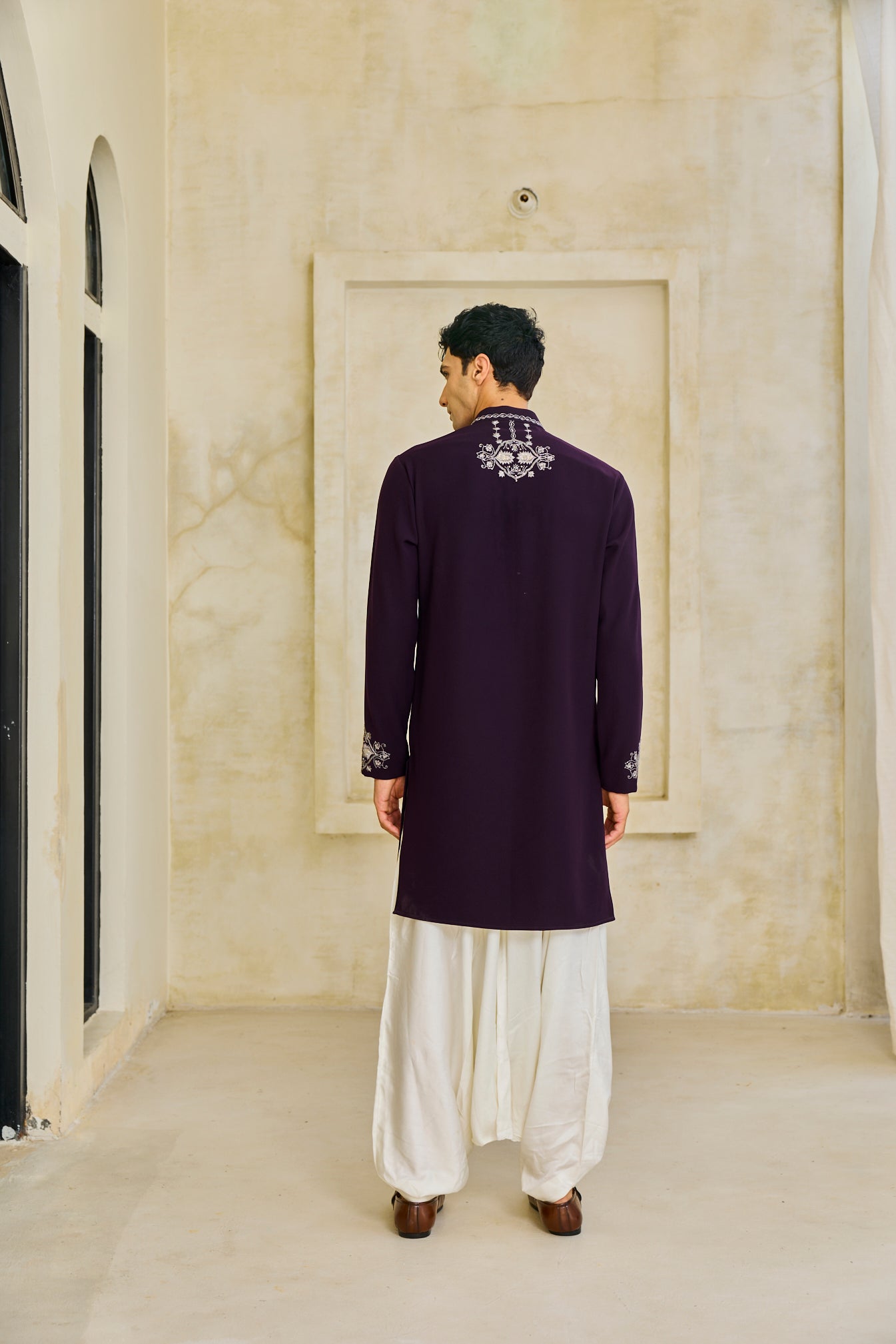 Wine kurta set