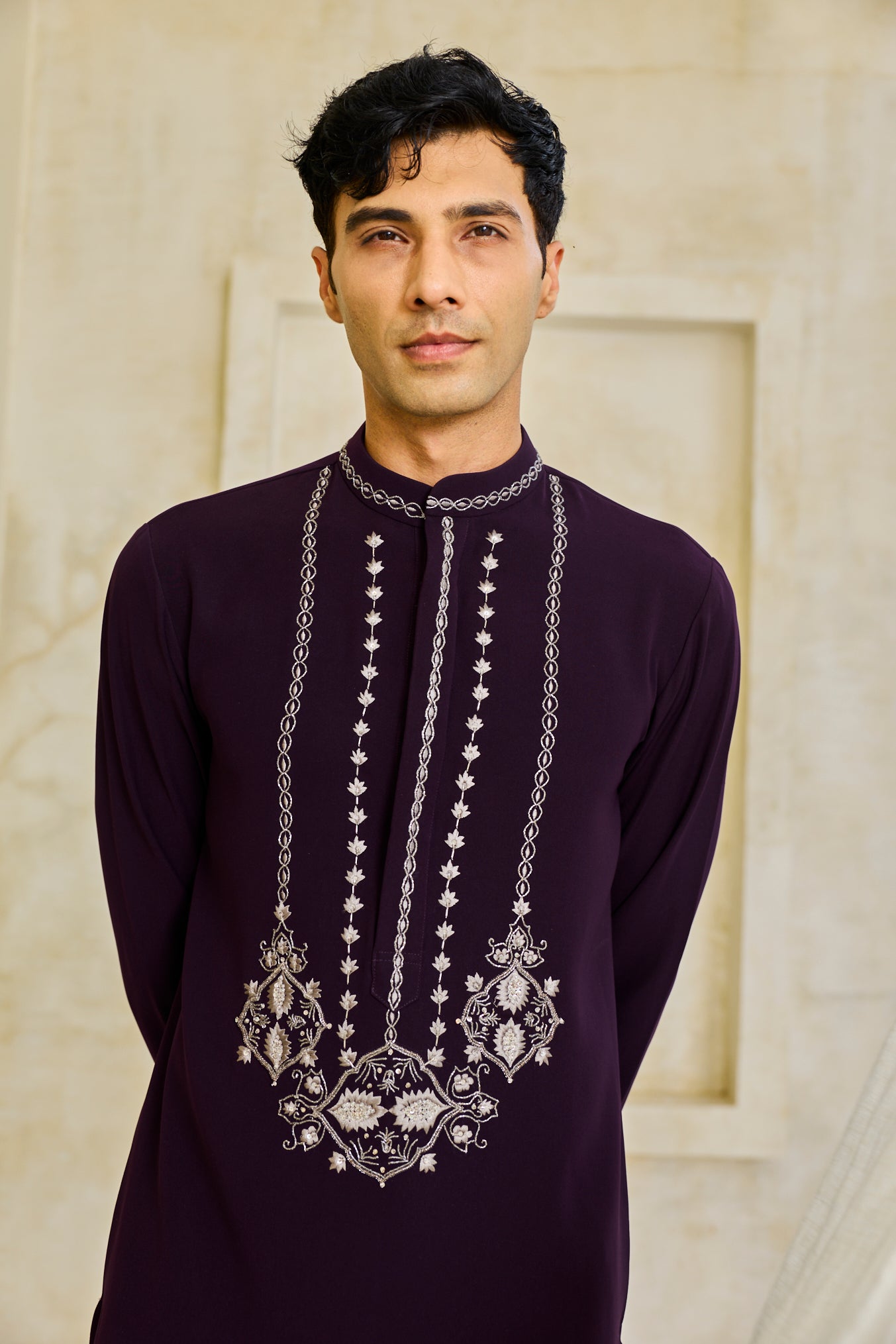 Wine kurta set