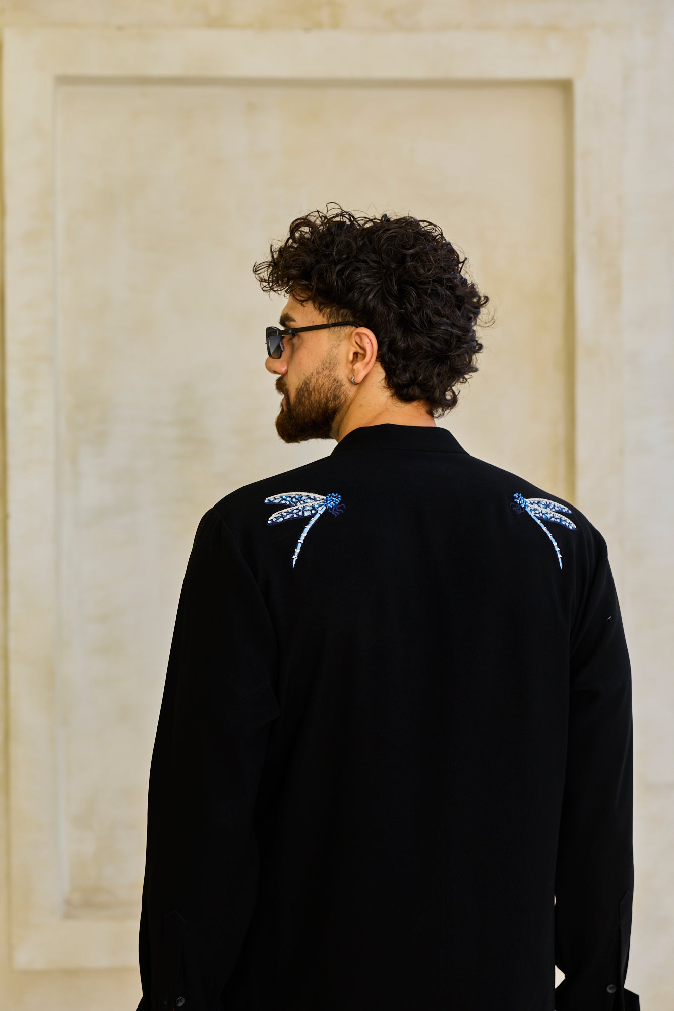 Black dragonfly kurta set