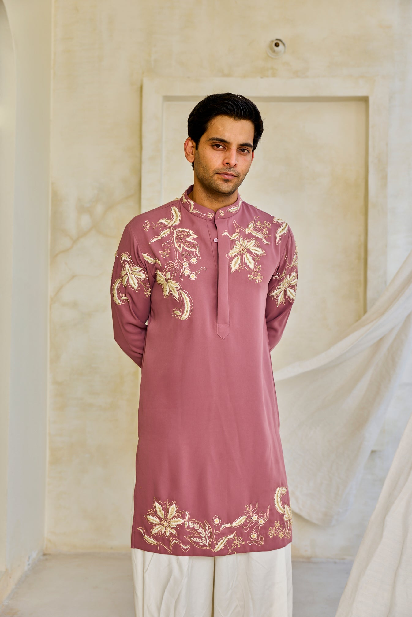 The Mauve Blossom Kurta Set