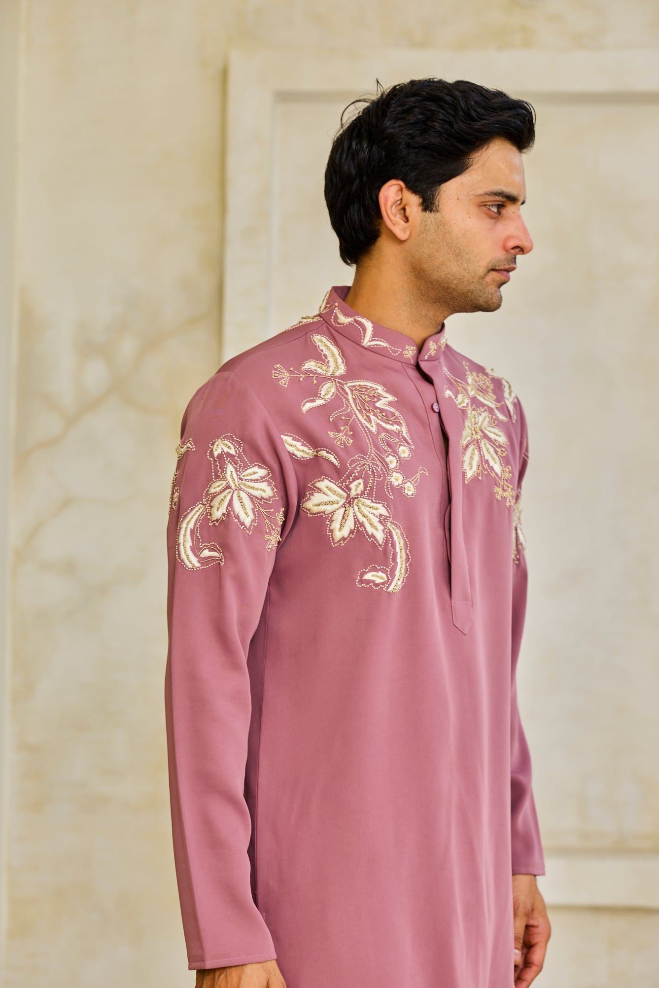 The Mauve Blossom Kurta Set