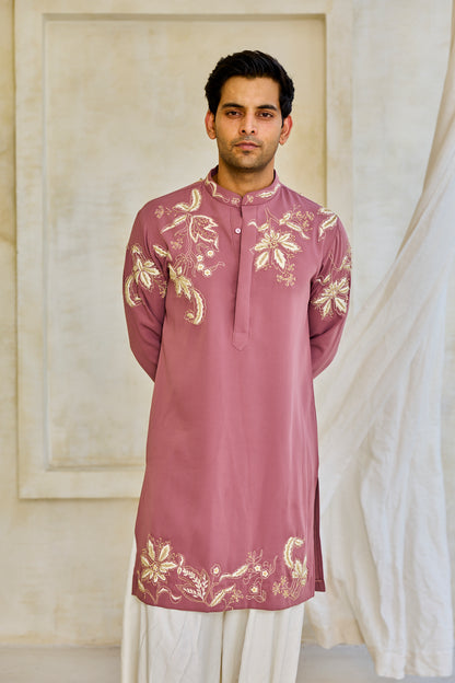 The Mauve Blossom Kurta Set