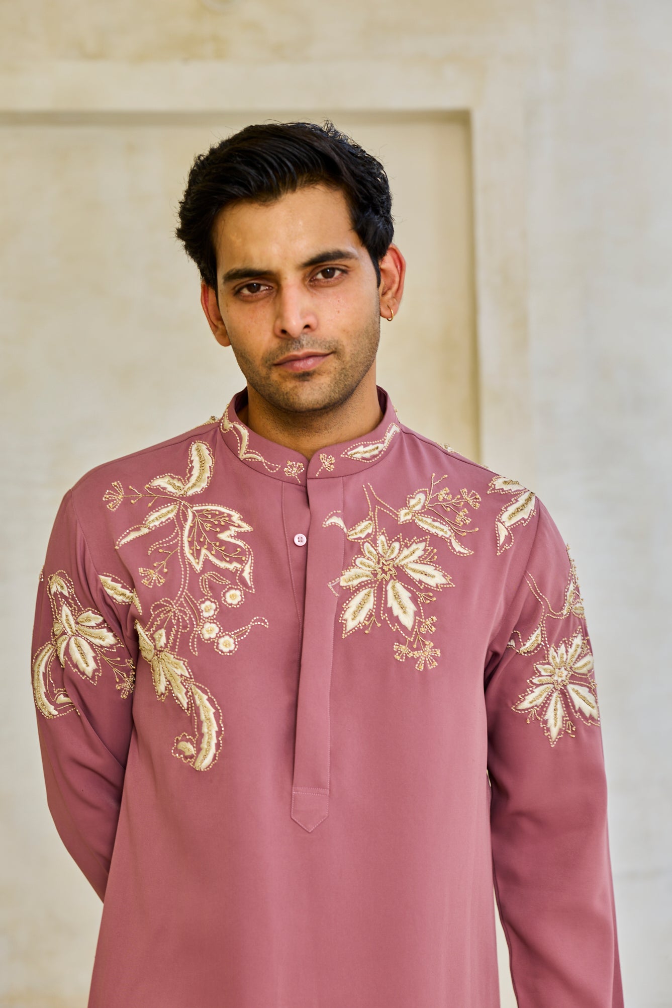 The Mauve Blossom Kurta Set