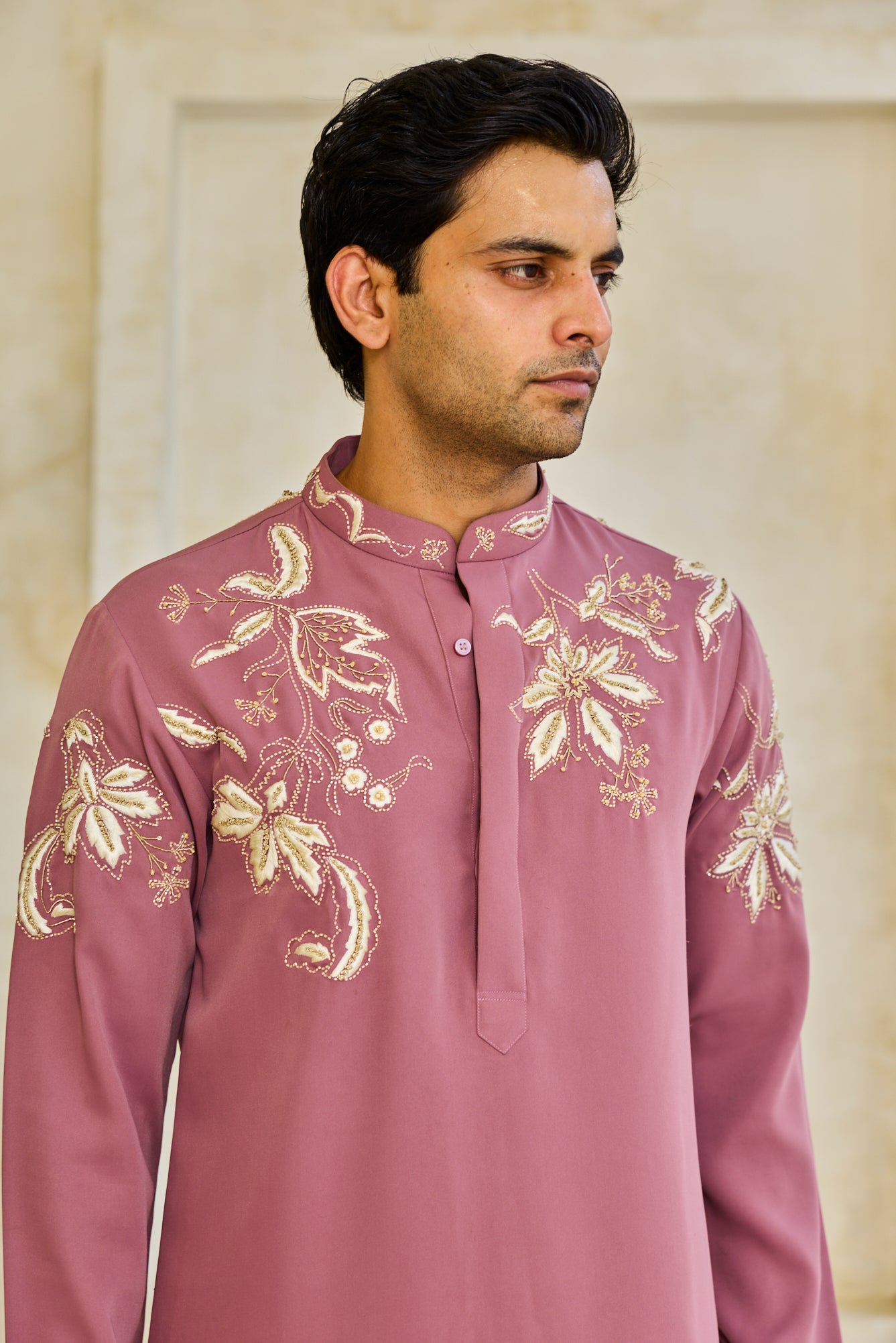 The Mauve Blossom Kurta Set