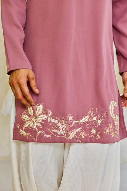 The Mauve Blossom Kurta Set