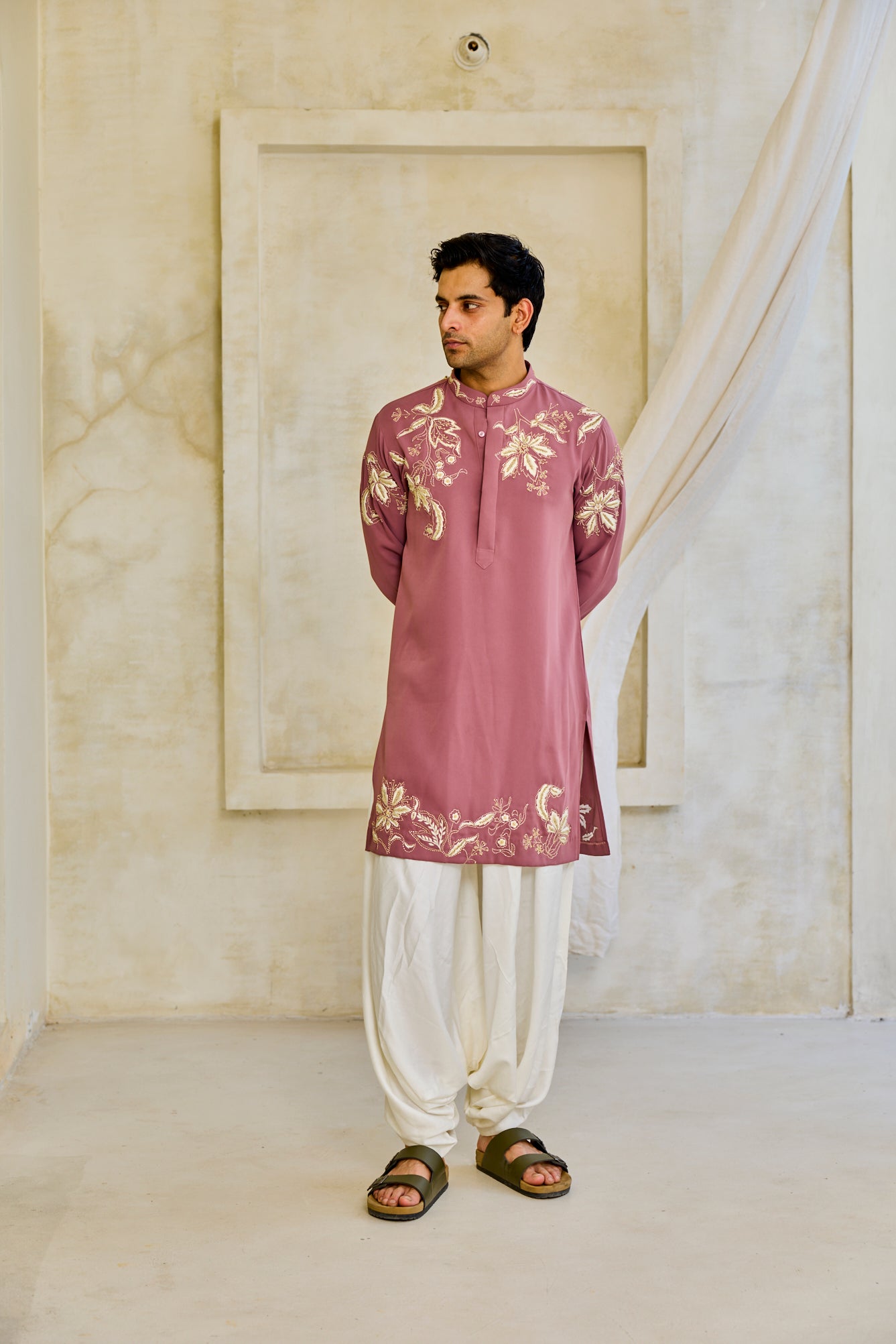 The Mauve Blossom Kurta Set