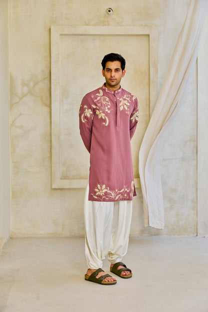 The Mauve Blossom Kurta Set