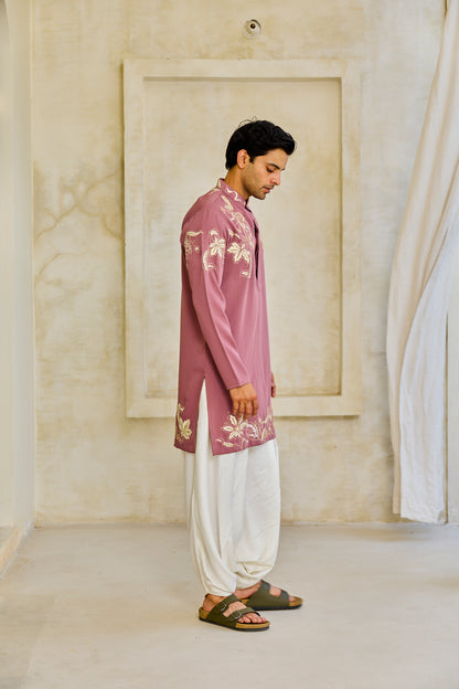 The Mauve Blossom Kurta Set