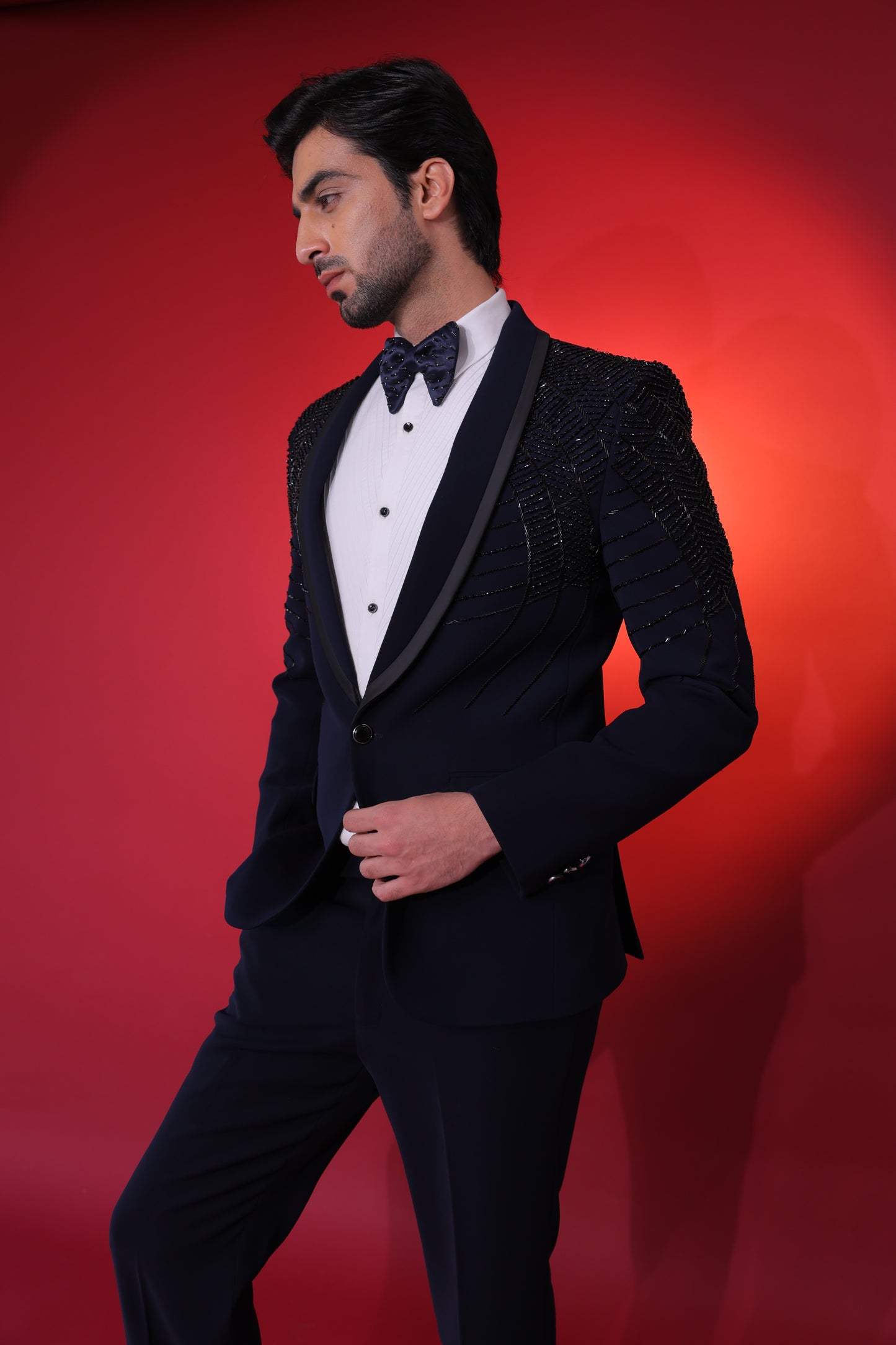The Obsidian & Navy Tailored Tuxedo