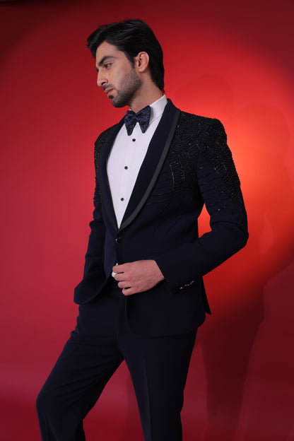 The Obsidian & Navy Tailored Tuxedo