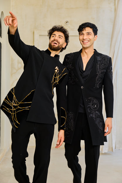 The Majestic Stallion Embroidered Ensemble