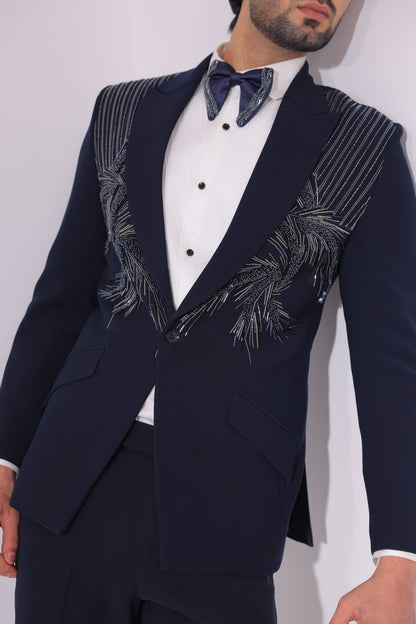 The Azure Flare Tailored Tuxedo Set
