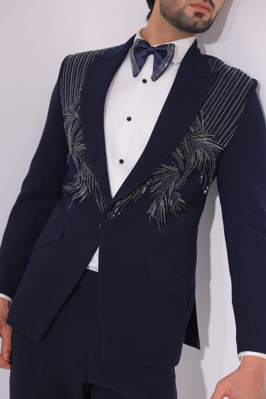 The Azure Flare Tailored Tuxedo Set