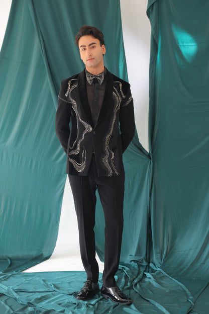 The Celestial Wave Rhinestone Tuxedo