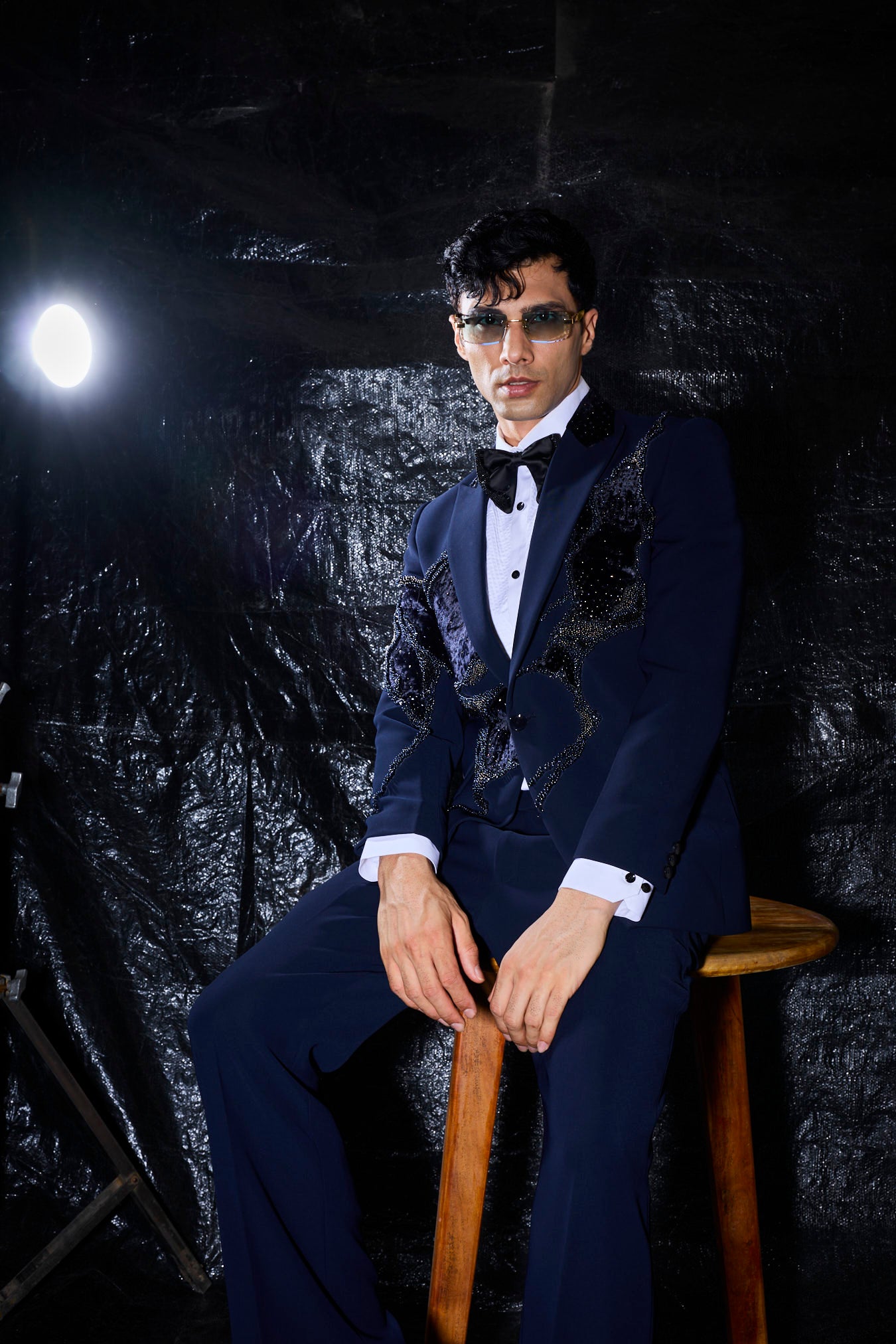 Midnight Prism Embroidered Tuxedo