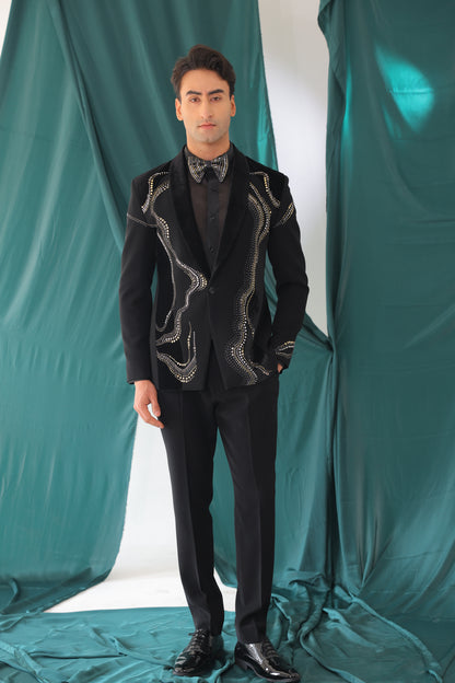 The Celestial Wave Rhinestone Tuxedo