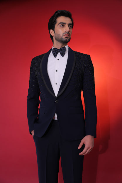 The Obsidian & Navy Tailored Tuxedo