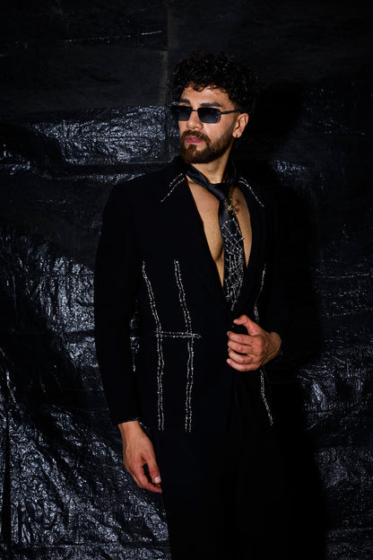 Silver Web Avant-Garde Tuxedo Set