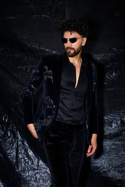 Velvet Sapphire Tuxedo Set