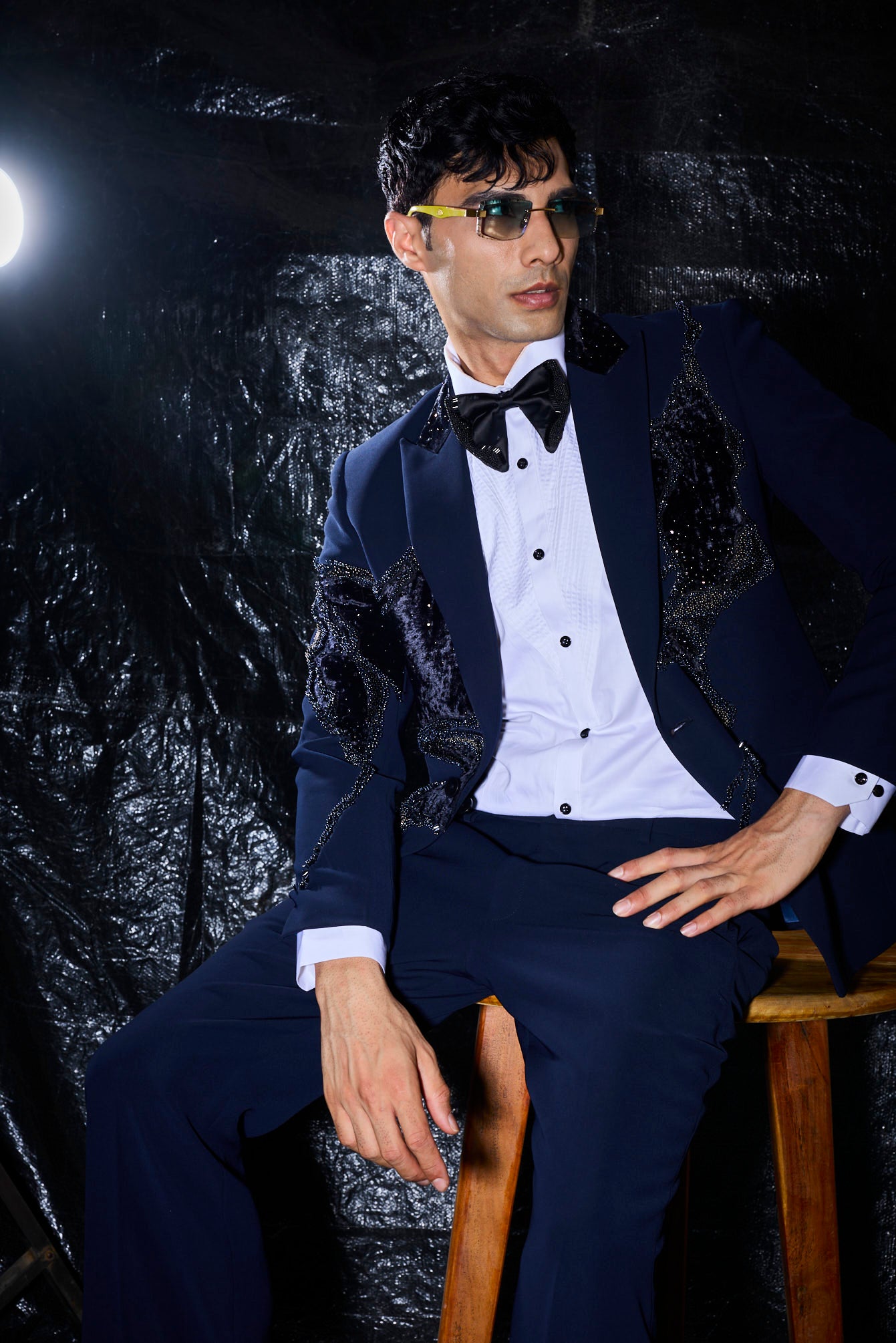 Midnight Prism Embroidered Tuxedo