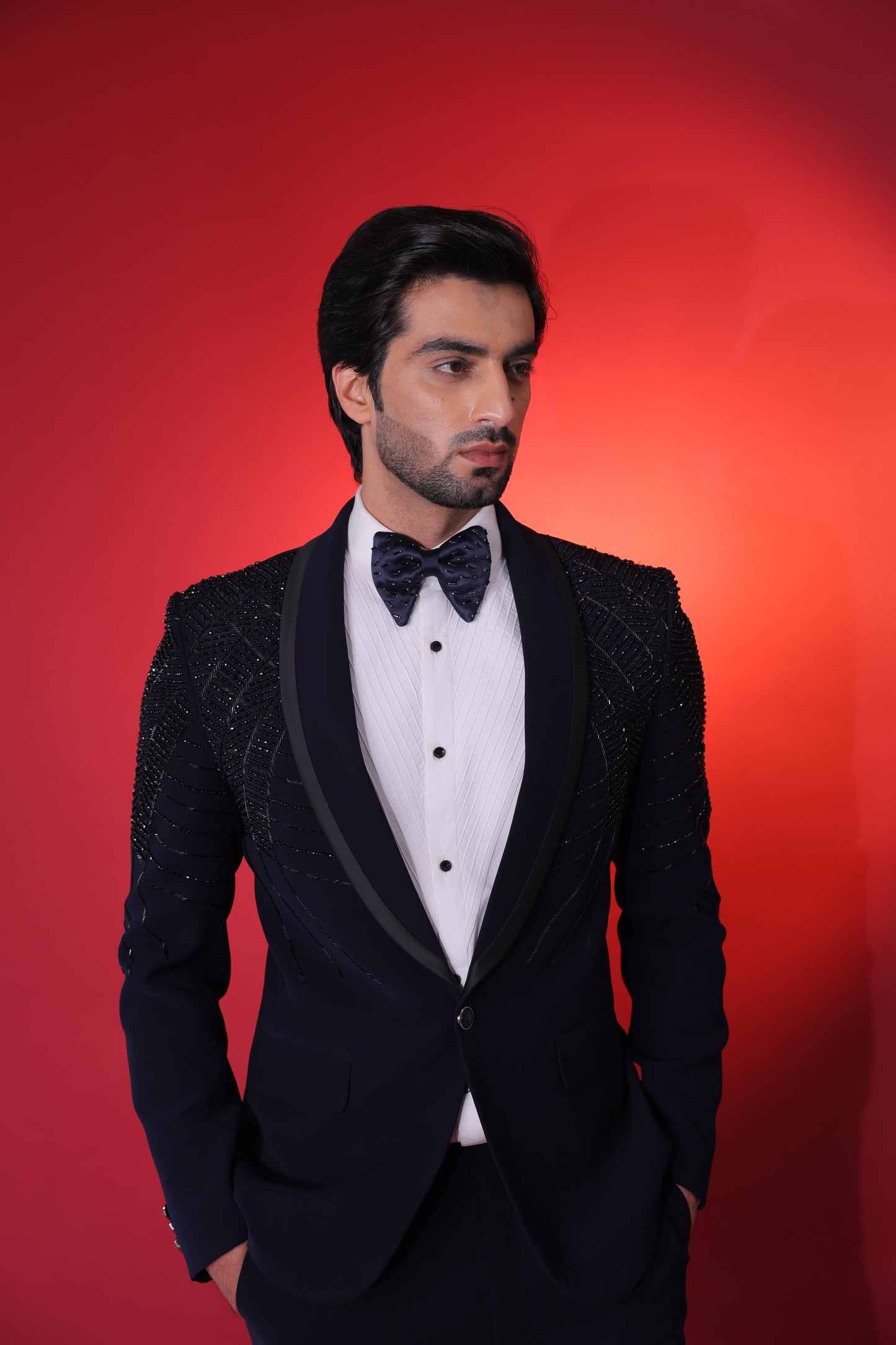 The Obsidian & Navy Tailored Tuxedo