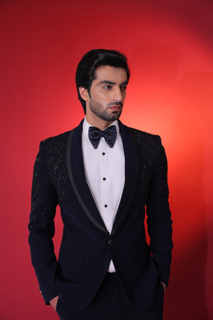 The Obsidian & Navy Tailored Tuxedo