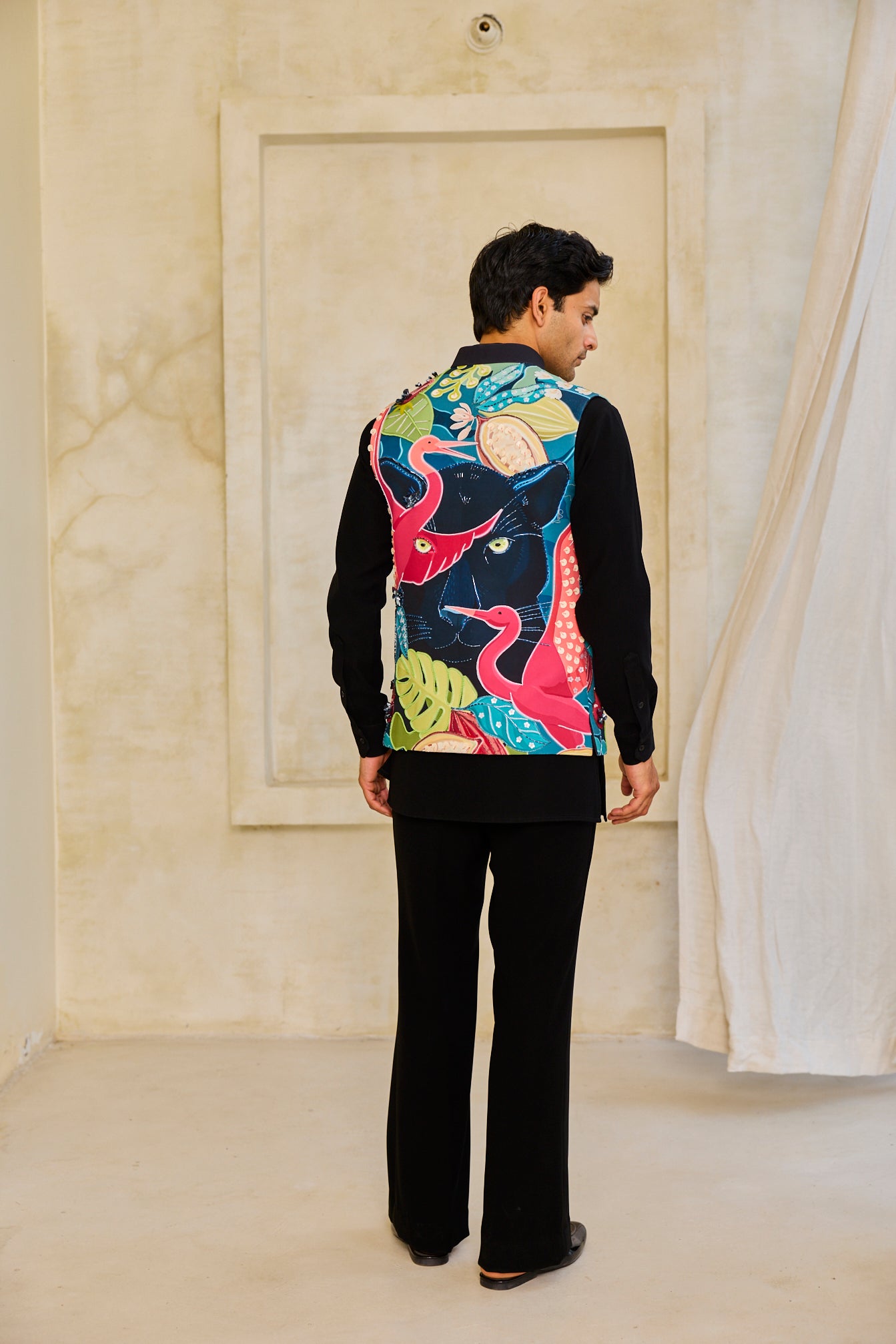 The Jungle Motif Nehru & Kurta Set