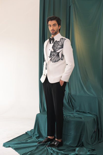 Botanical Monochrome Tuxedo Set