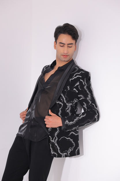 The Onyx Vein Tailored Tuxedo Set