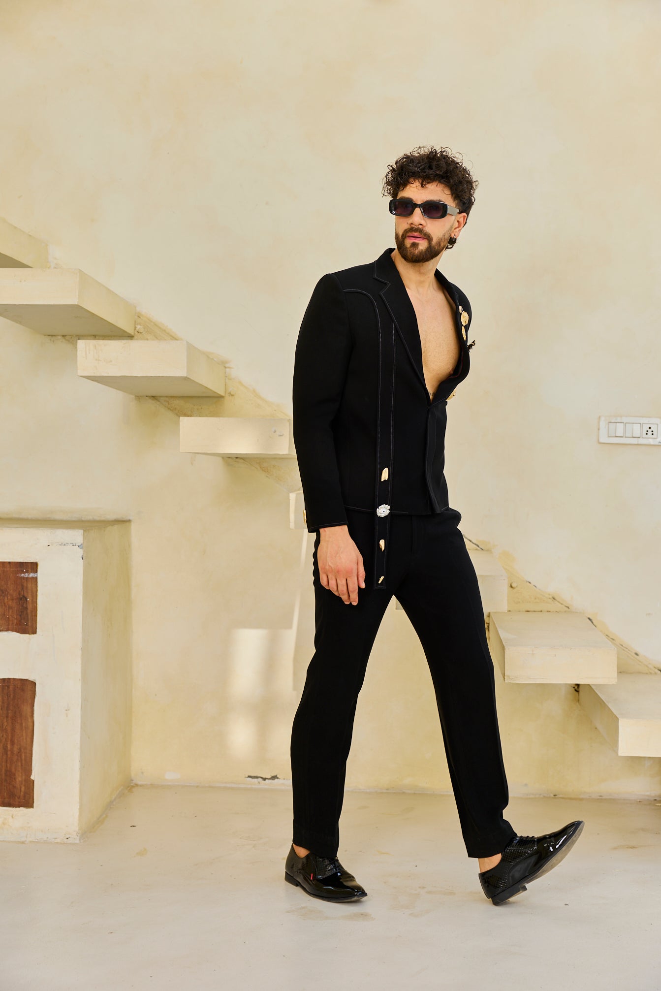 The Obsidian Marine Embellished Suit
