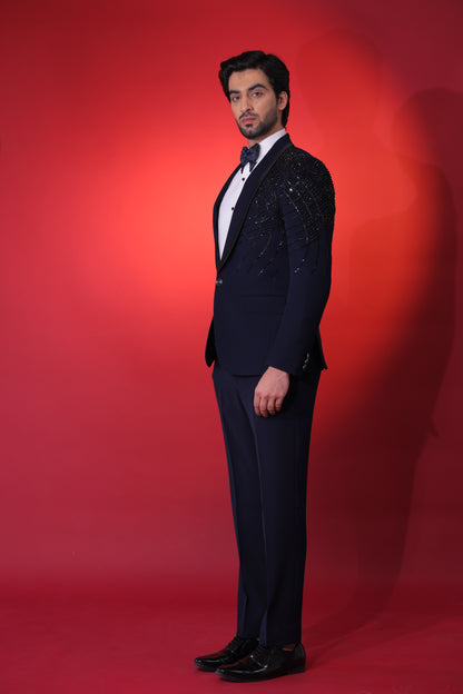 The Obsidian & Navy Tailored Tuxedo