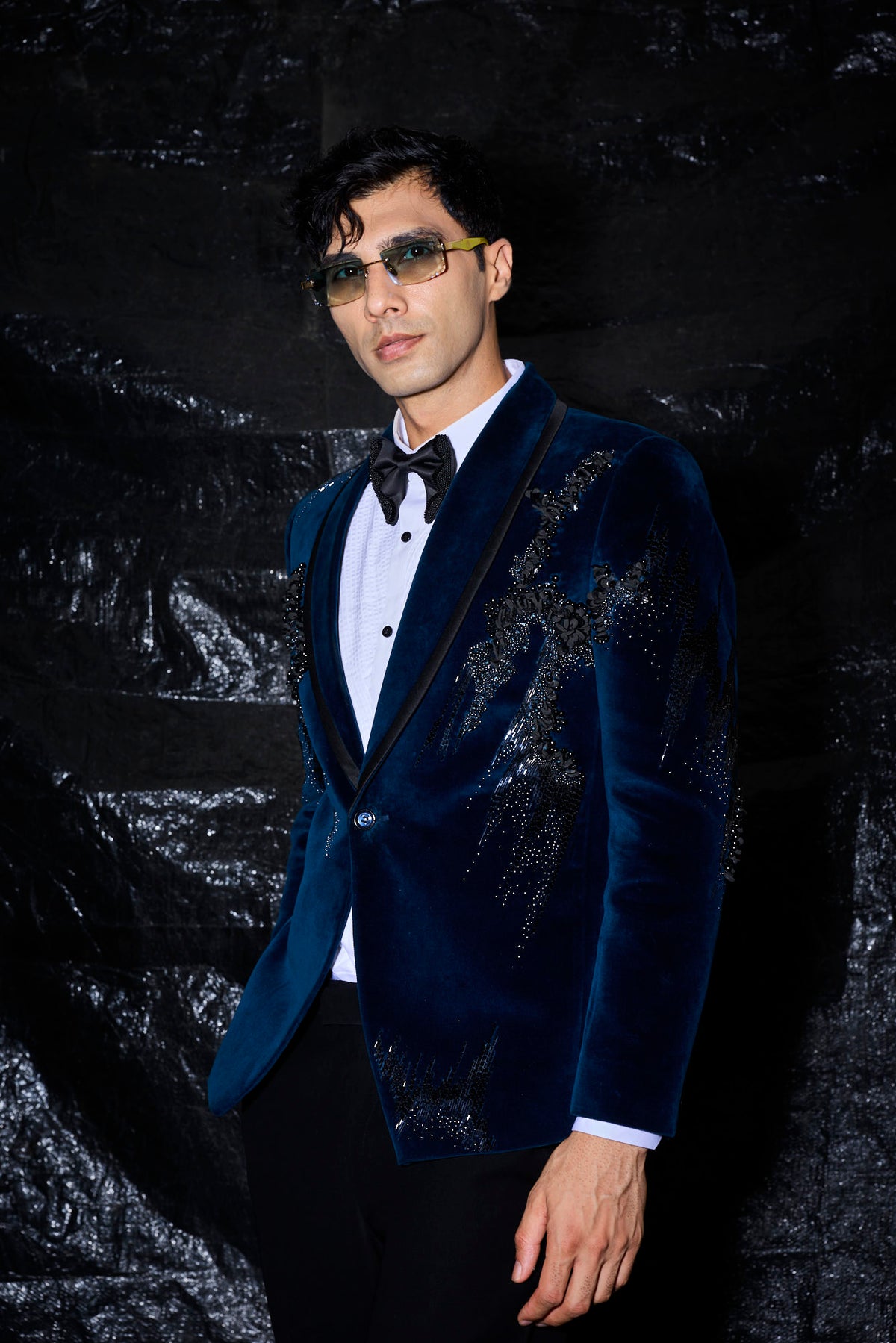 Royal Midnight Velvet Suit