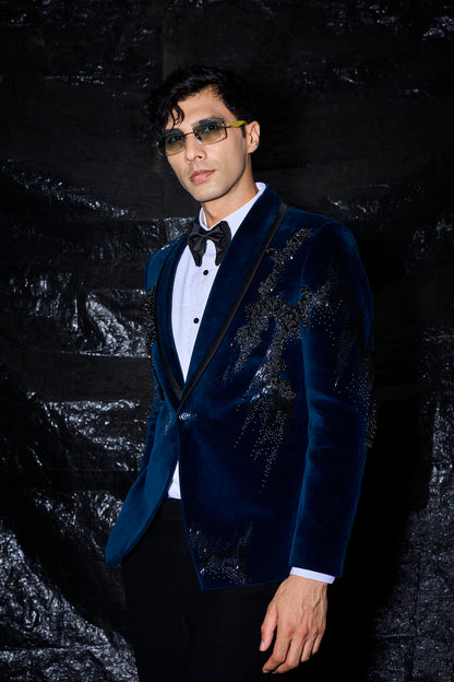 Royal Midnight Velvet Suit