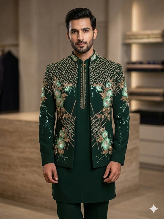 The Imperial Bloom Open Jacket set
