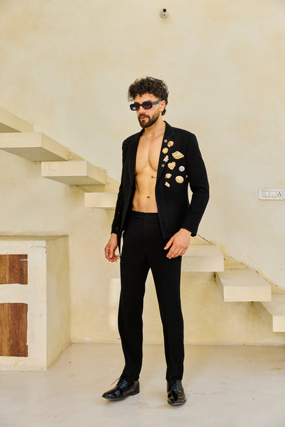 The Obsidian Marine Embellished Suit
