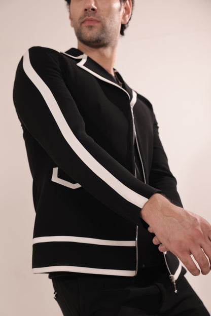 Aethel Contrast-Line Tailored Set