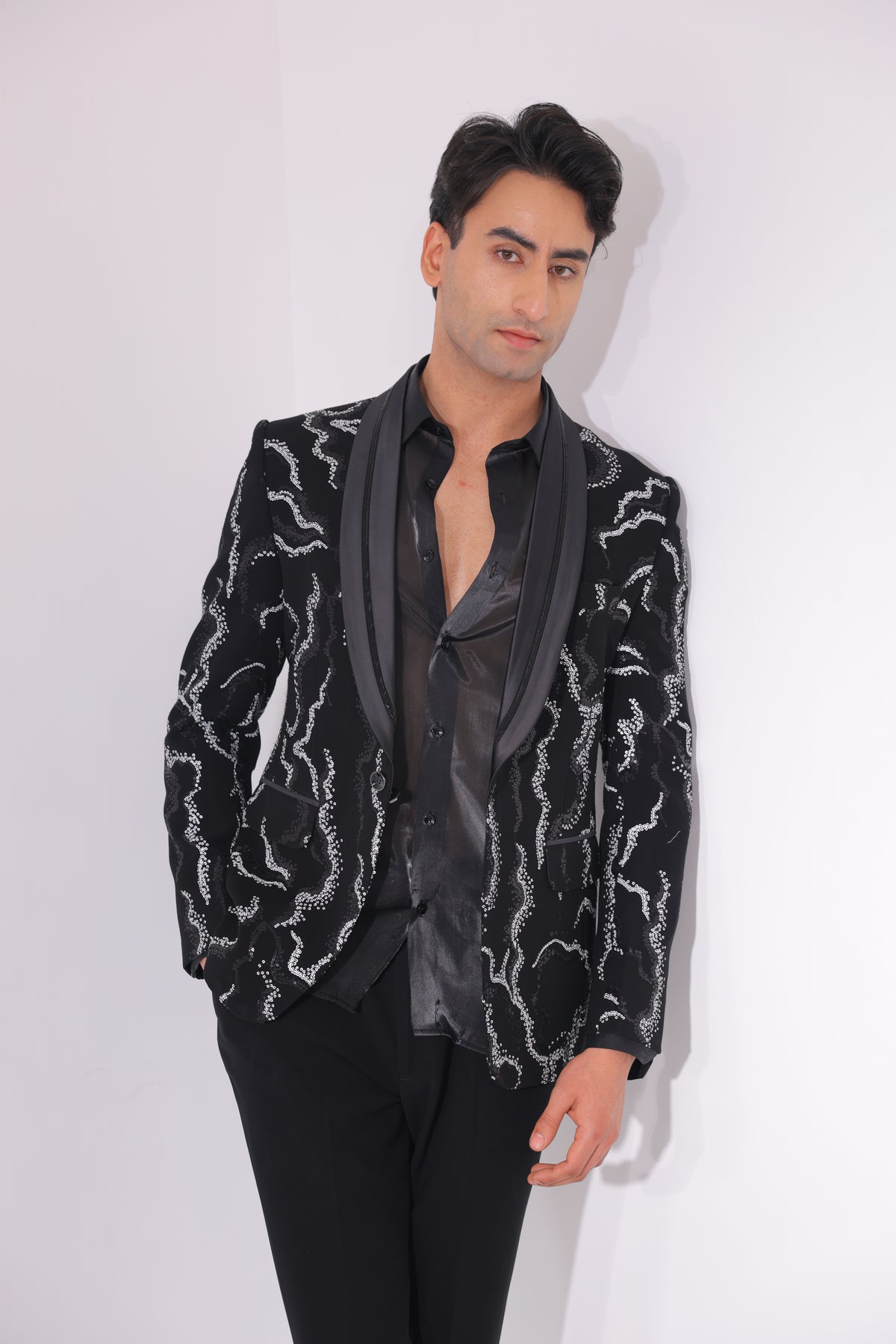 The Onyx Vein Tailored Tuxedo Set