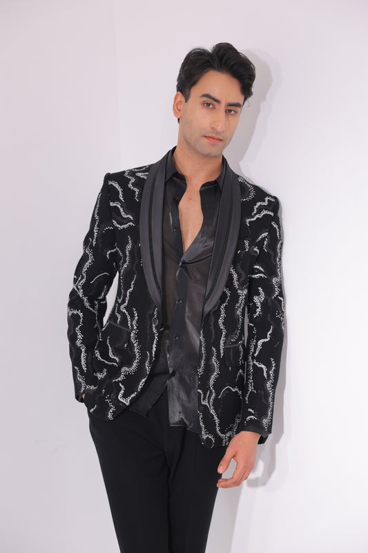 The Onyx Vein Tailored Tuxedo Set