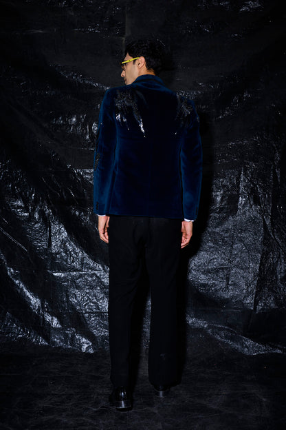 Royal Midnight Velvet Suit