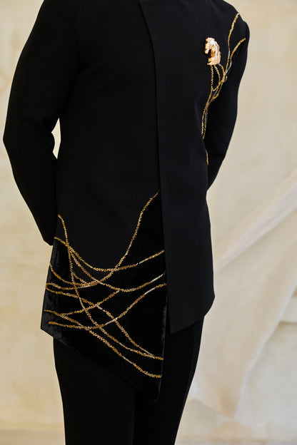 The Majestic Stallion Embroidered Ensemble