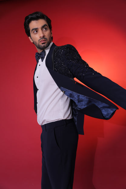 The Obsidian & Navy Tailored Tuxedo