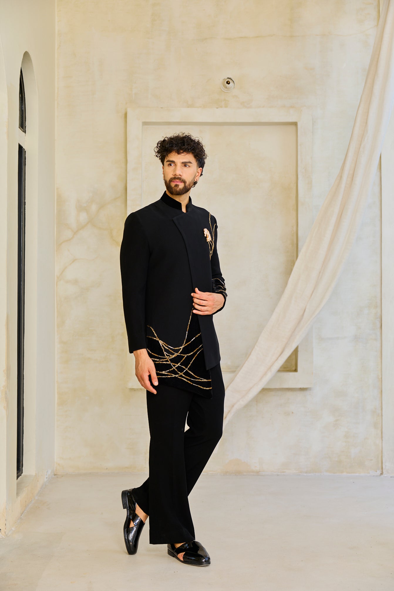 The Majestic Stallion Embroidered Ensemble