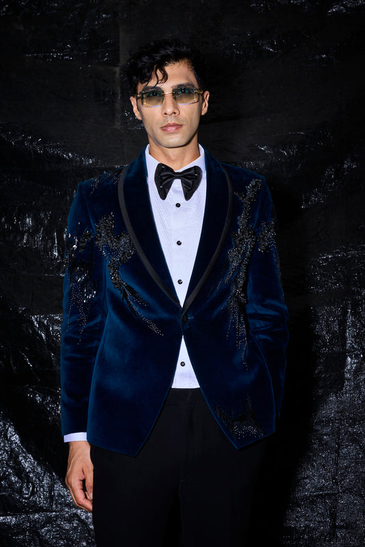 Royal Midnight Velvet Suit