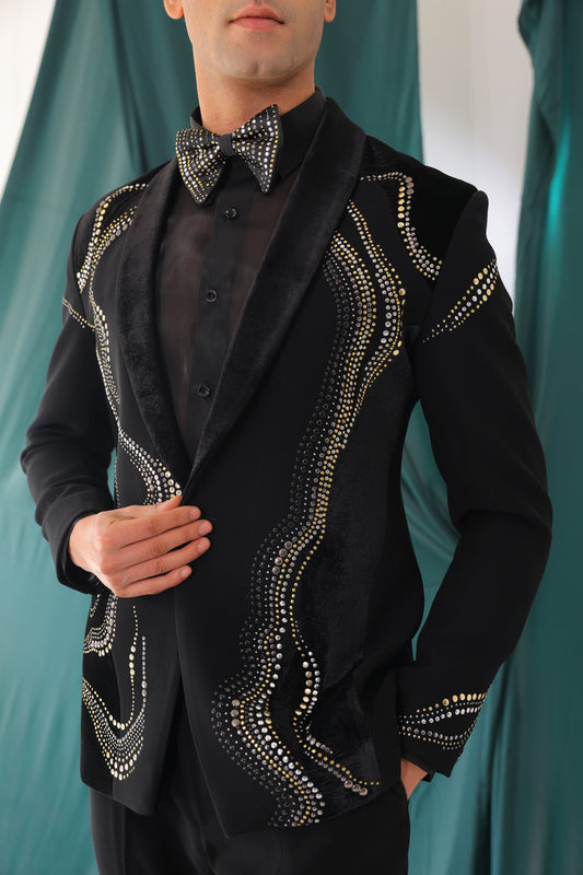 The Celestial Wave Rhinestone Tuxedo