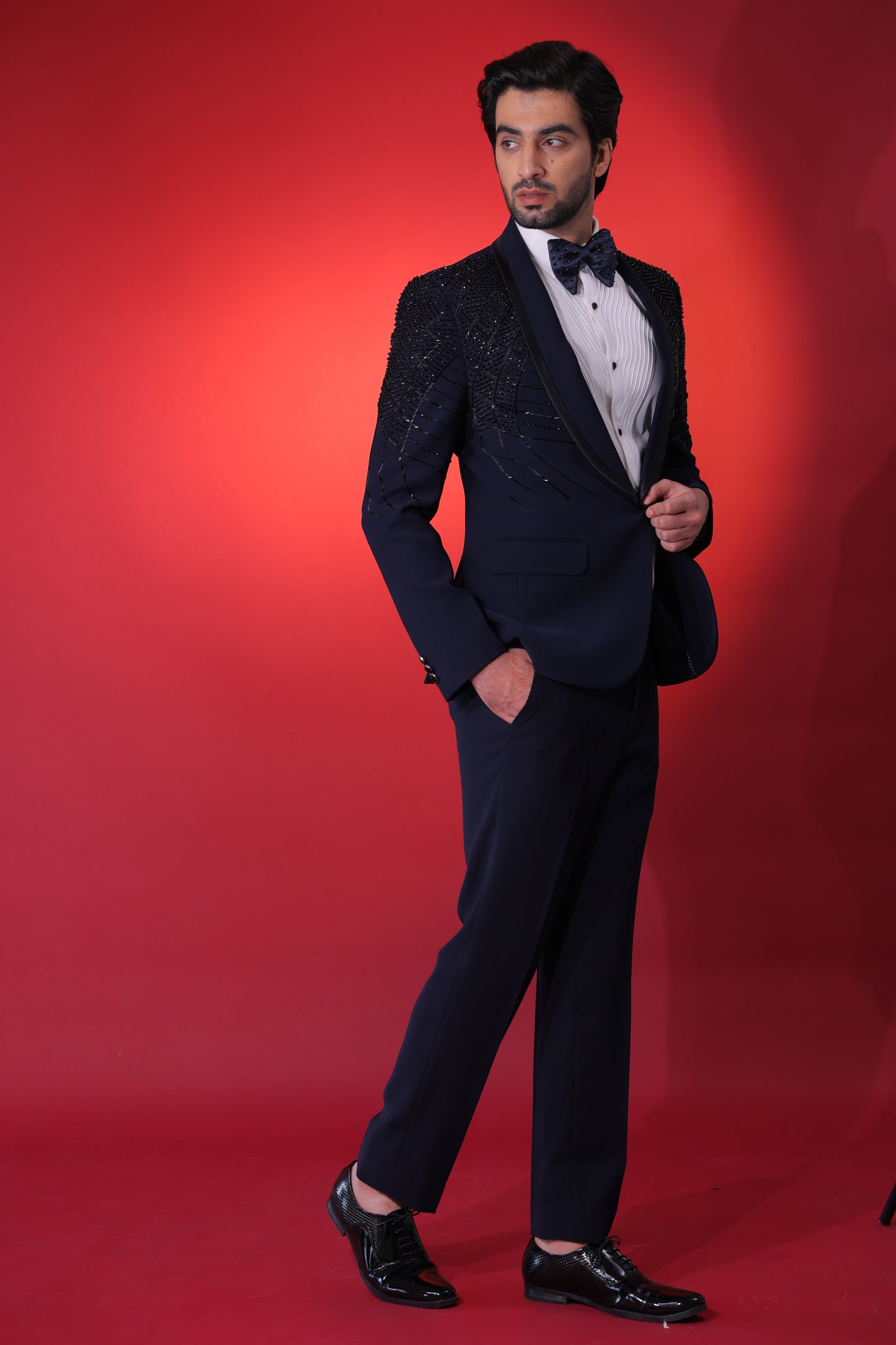 The Obsidian & Navy Tailored Tuxedo