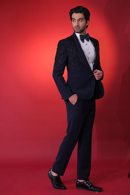 The Obsidian & Navy Tailored Tuxedo