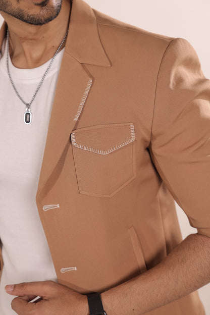 Desert Ochre Tailored Two-Piece Suit