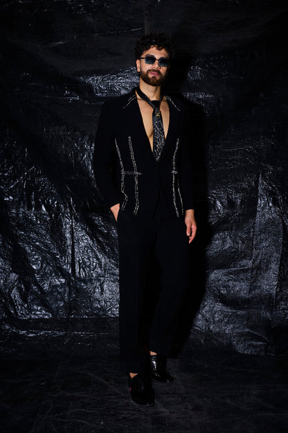 Silver Web Avant-Garde Tuxedo Set